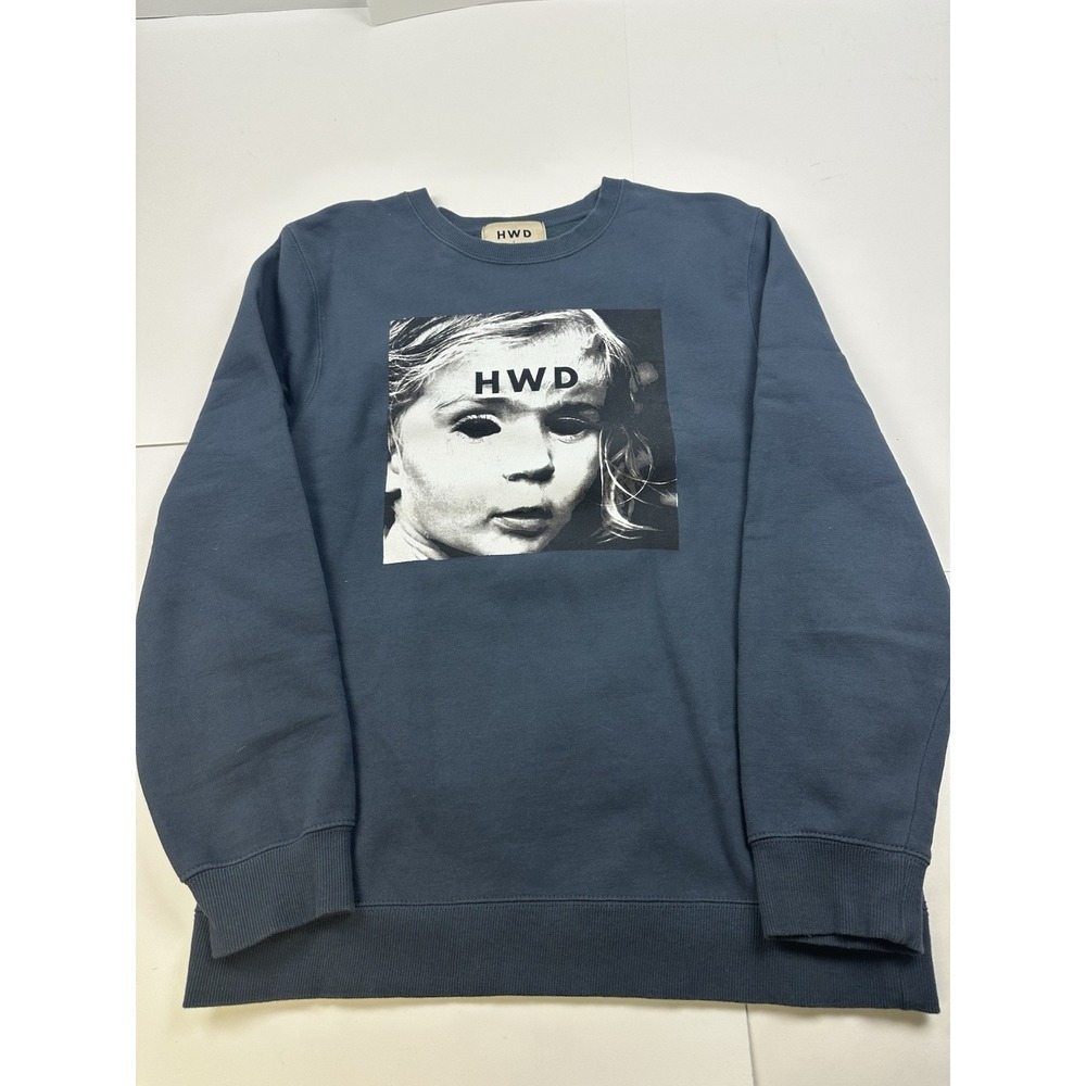 HALFWAY DEAD Blue HWD Sweatshirt Crew Neck Pullover Size Large Unisex